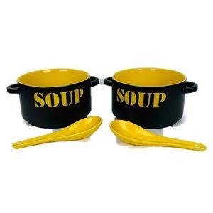 Set of 2 World Market Soup Bowls